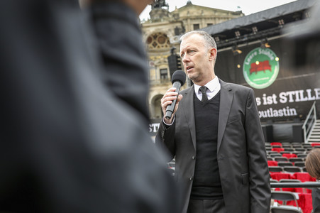 Demonstration 'Ohne uns ist Stille' in Dresden