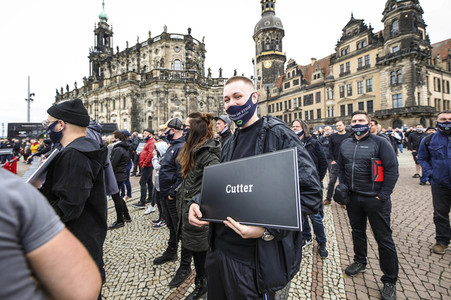 Demonstration 'Ohne uns ist Stille' in Dresden
