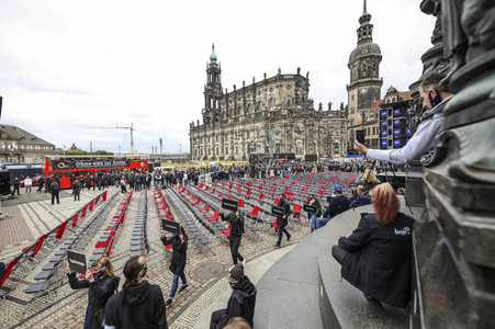 Demonstration 'Ohne uns ist Stille' in Dresden