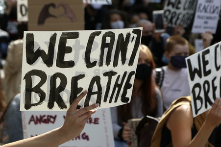 Demonstration 'Justice for Floyd - Stop killing blacks' in Hamburg