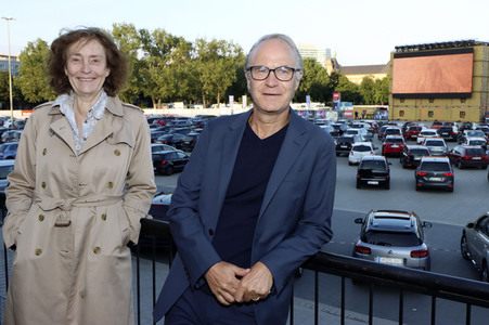 Eröffnung vom Autokino auf dem Heiligengeistfeld in Hamburg