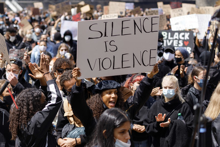Demonstration 'Black Lives Matter' in Köln