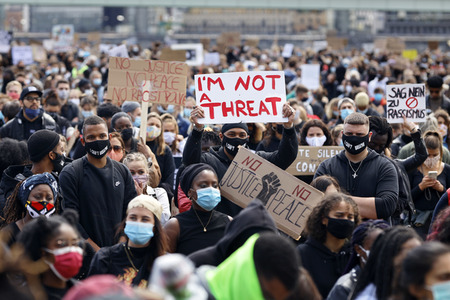 Demonstration 'Black Lives Matter' in Köln
