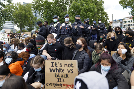 Demonstration 'Black Lives Matter' in Köln