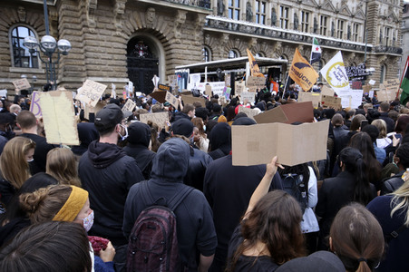 Demonstration 'Enough is Enough! - There can be no Peace without Justice!' in Hamburg