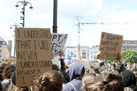 Demonstration 'Enough is Enough! - There can be no Peace without Justice!' in Hamburg