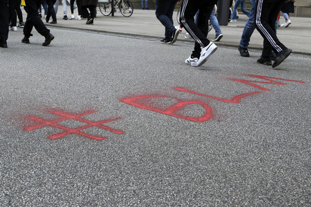 Demonstration 'Enough is Enough! - There can be no Peace without Justice!' in Hamburg