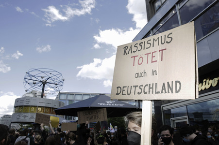Demonstration 'Silent Demo' in Berlin