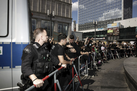 Demonstration 'Silent Demo' in Berlin