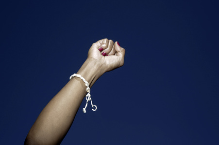 Demonstration 'Silent Demo' in Berlin