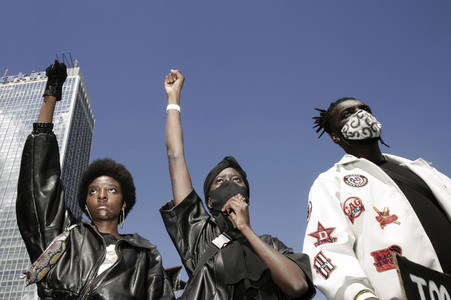 Demonstration 'Silent Demo' in Berlin