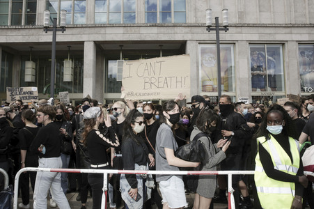 Demonstration 'Silent Demo' in Berlin