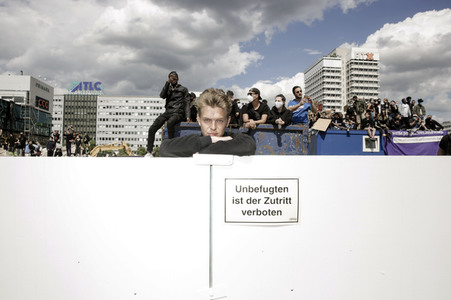 Demonstration 'Silent Demo' in Berlin