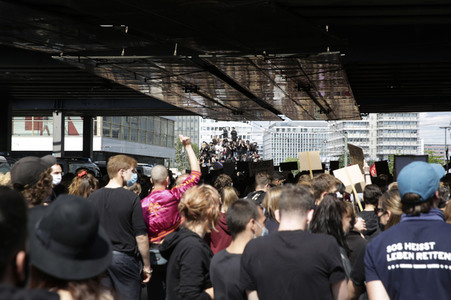 Demonstration 'Silent Demo' in Berlin