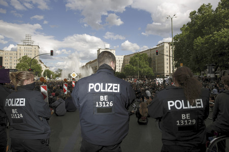 Demonstration 'Silent Demo' in Berlin