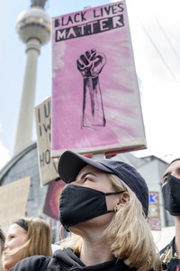 Demonstration 'Silent Demo' in Berlin