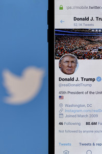 Symbolfoto Twitter Account von Donald Trump