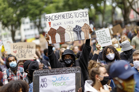 Demonstration 'Black Lives Matter' in Köln
