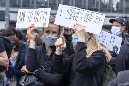Demonstration 'Silent Demo' in Berlin