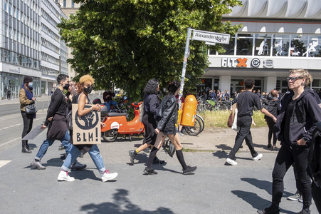 Demonstration 'Silent Demo' in Berlin