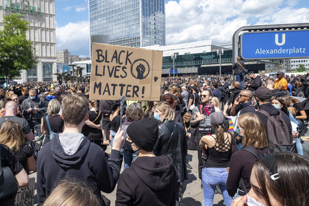 Demonstration 'Silent Demo' in Berlin