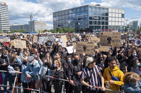 Demonstration 'Silent Demo' in Berlin