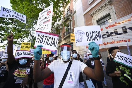 'Black Live Matter' Demonstration in Madrid