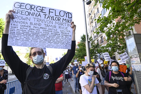 'Black Live Matter' Demonstration in Madrid