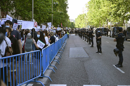 'Black Live Matter' Demonstration in Madrid