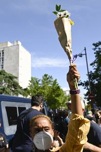 'Black Live Matter' Demonstration in Madrid