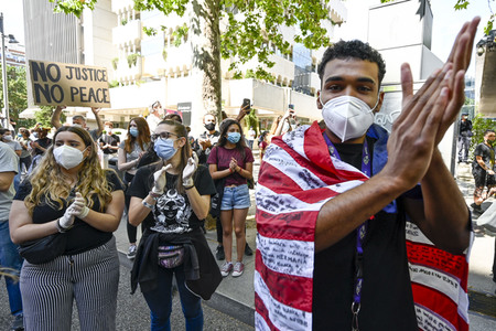 'Black Live Matter' Demonstration in Madrid