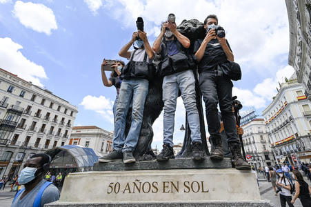'Black Live Matter' Demonstration in Madrid