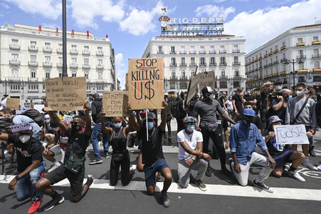 'Black Live Matter' Demonstration in Madrid