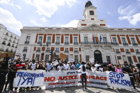 'Black Live Matter' Demonstration in Madrid