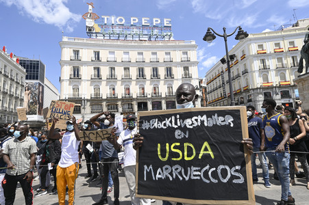 'Black Live Matter' Demonstration in Madrid