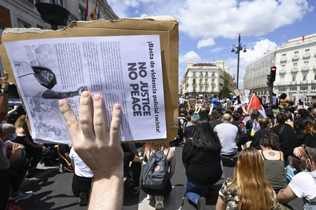 'Black Live Matter' Demonstration in Madrid