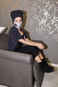 Darya Gritsyuk beim Friseurbesuch in München