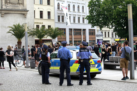 Black Lives Matter Mahnwache in Görlitz