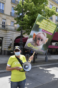 Menschenkette gegen Rassismus in Berlin