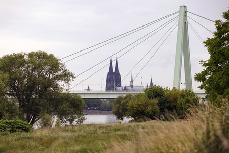 Die Severinsbrücke in Köln