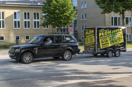 Autokorso unter dem Motto 'EVENTuell nie wieder' in Hamburg