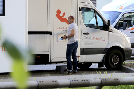 Dreharbeiten 'Blöd gelaufen - Danke für den Abschied' in Hamburg