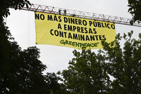 Greenpeace Protest in Madrid