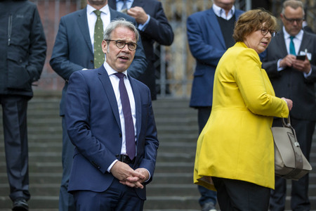 Pressetermin bei der Innenministerkonferenz 2020 in Erfurt