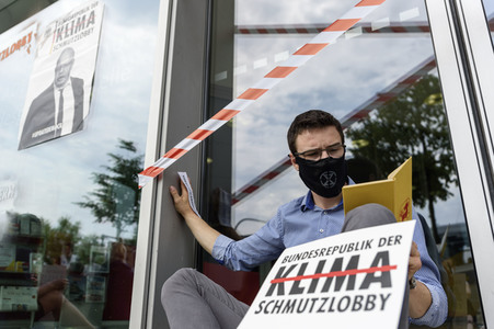 Blockadeaktion von Extinction Rebellion in Berlin