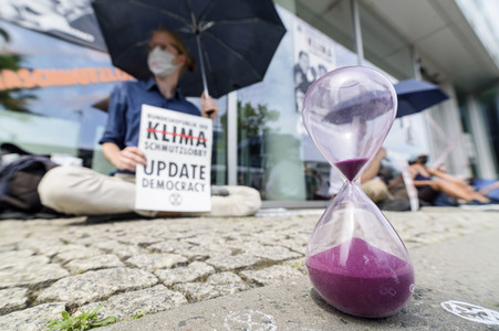 Blockadeaktion von Extinction Rebellion in Berlin