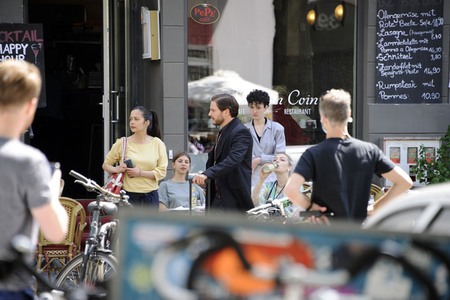 Dreharbeiten 'Nebenan' in Berlin