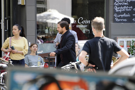 Dreharbeiten 'Nebenan' in Berlin