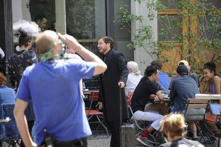 Dreharbeiten 'Nebenan' in Berlin