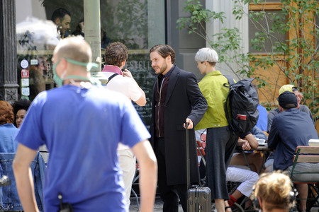 Dreharbeiten 'Nebenan' in Berlin